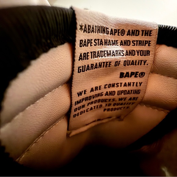 Bape Apesta Sz 9.5 Patent Black White - Picture 11 of 12